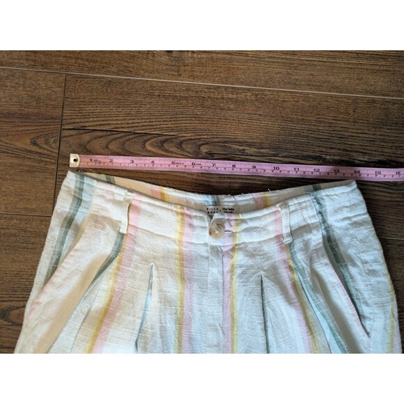 Billabong New Moves Pant Pastel Stripe Salty Blong Linen Pants Size 28 - Picture 10 of 13